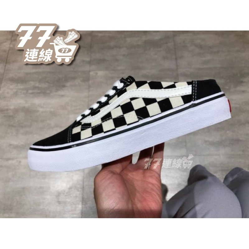 Vans Old Skool Mule 黑白棋盤格子 半拖 基本款 穆勒鞋 懶人鞋 拖鞋 帆布鞋 男鞋 女鞋-細節圖3