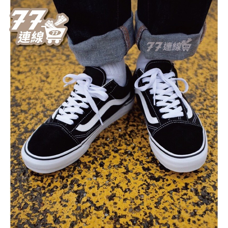 VANS OLD SKOOL 經典黑白基本款 運動鞋 滑板鞋 情侶帆布鞋 休閒鞋 男鞋 女鞋-細節圖7