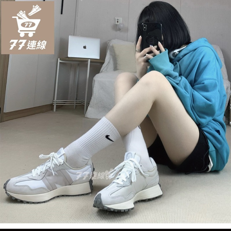 New balance 327 海鹽色 乾燥玫瑰 海鹽白 復古 男女運動休閒鞋 慢跑鞋 老爹鞋 WS327FB-細節圖11