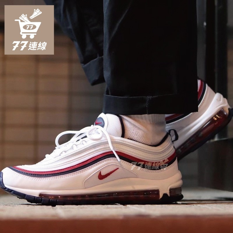 Nike Air Max 97 OG 3M反光 白紅藍 緩震 男女鞋 全掌氣墊鞋 運動鞋 慢跑鞋-細節圖9