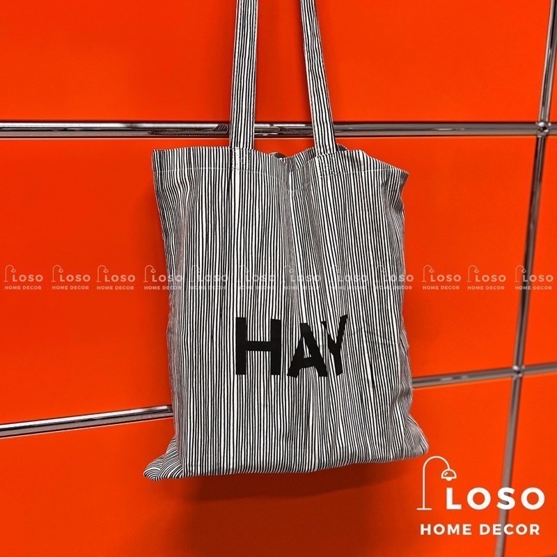 現貨12H 丹麥🇩🇰HAY COTTON BAG 正品logo 購物袋 帆布袋 托特包㆐LOSO㆐旅行袋 大容量-細節圖3