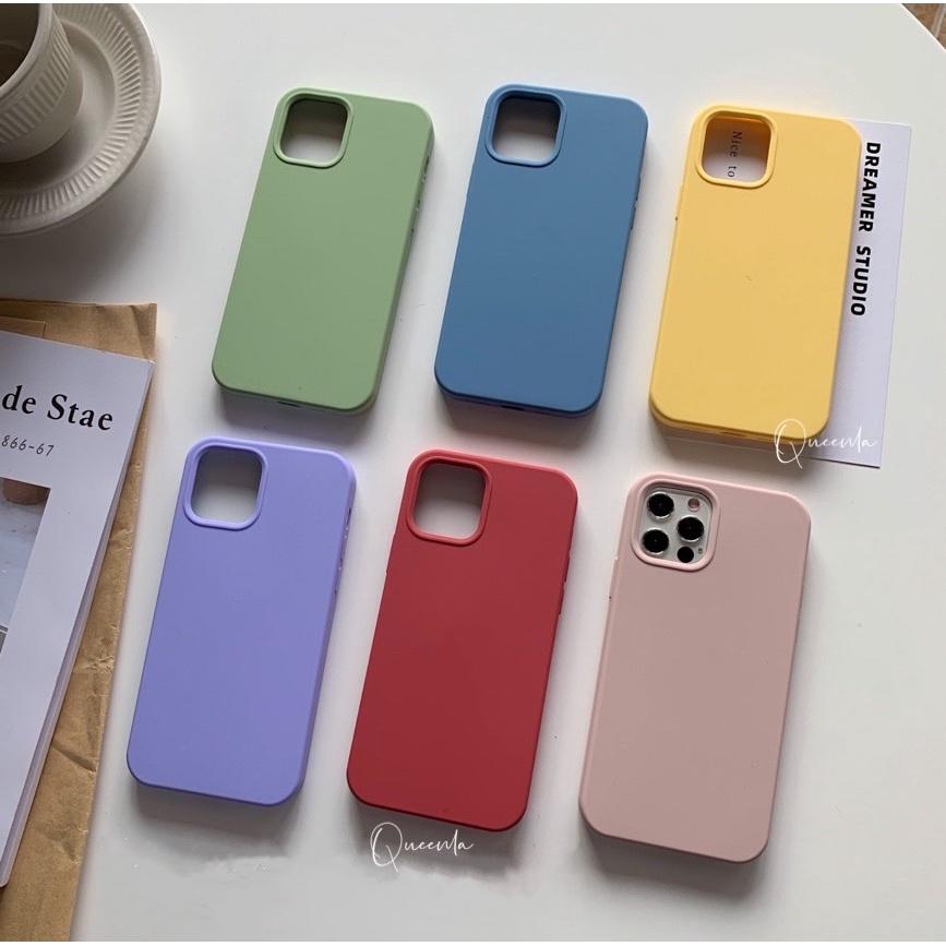 iPhone13系列 手機殼 蘋果13 14 PROMAX 經典直邊液態矽膠手機殼 全包防摔素色簡約保護套-細節圖5