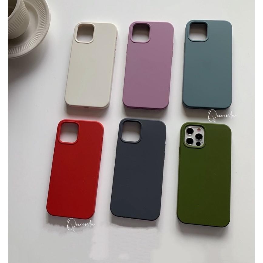 iPhone13系列 手機殼 蘋果13 14 PROMAX 經典直邊液態矽膠手機殼 全包防摔素色簡約保護套-細節圖7