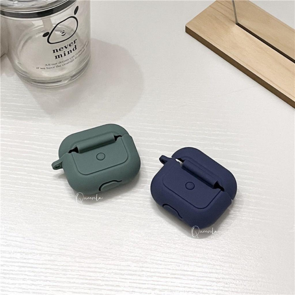 AirPods 3代 條紋簡約純色系 客製保護套 🧸  airpods 3代 保護套 合金英文配件 耳機保護套 ♥️-細節圖2