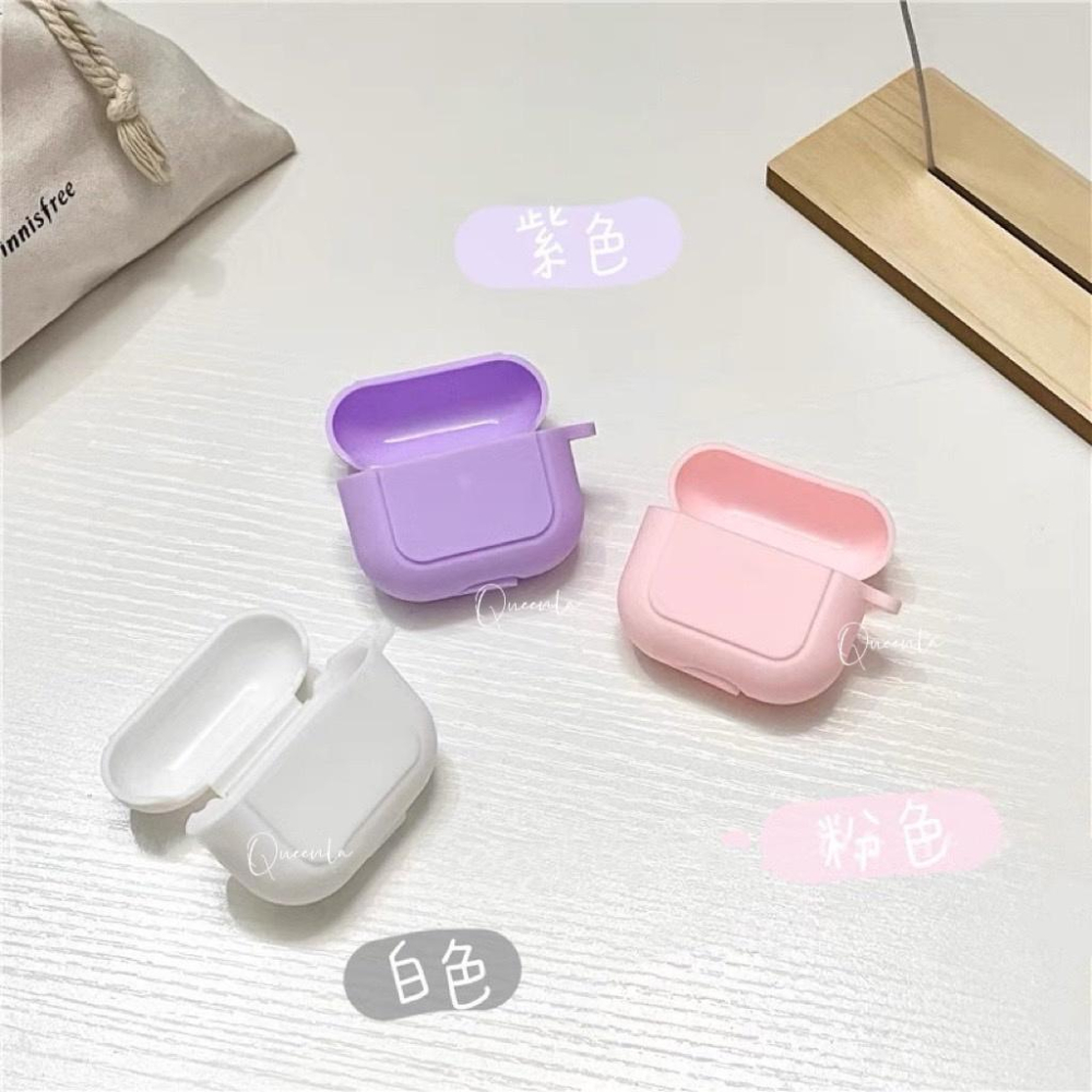 AirPods 3代 條紋簡約純色系 客製保護套 🧸  airpods 3代 保護套 合金英文配件 耳機保護套 ♥️-細節圖3
