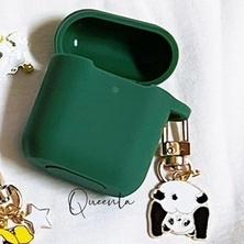 AirPods1 /2 代 🧸平底加厚款🧸 客製保護套   airpods保護套 合金英文耳機保護套 ♥️-細節圖6