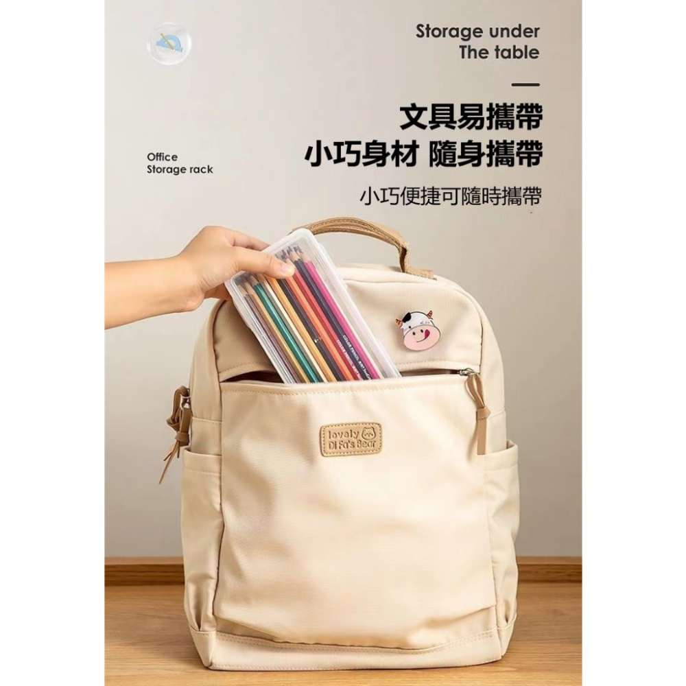 萬用透明收納盒 透明收納盒 5個/組 【台灣公司出貨】收納達人-文具收納盒 文具收納盒 萬用收納盒 鉛筆盒-細節圖5