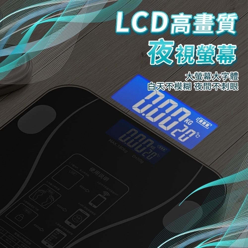 台灣認證合格 藍芽體脂計 體重計 藍芽體脂計 體重秤 LED體重計 家用體重機 BMI APP連接-細節圖4