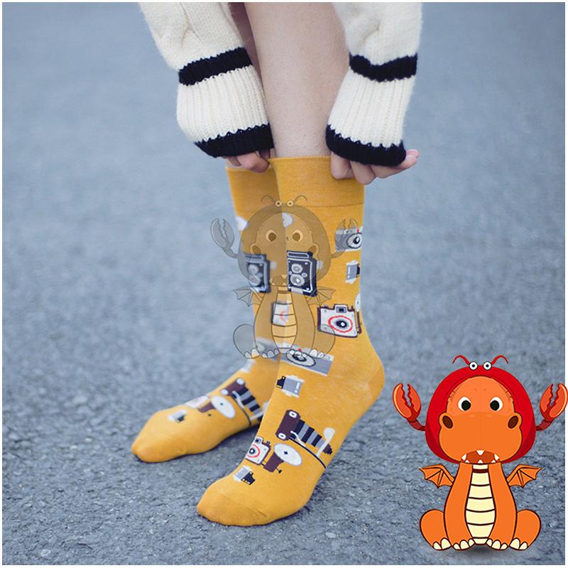 J227 秋季新品女襪子 潮牌襪子 男女中筒襪 高幫襪運動襪 嘻哈滑板襪街舞襪子 唯龍購物-細節圖9