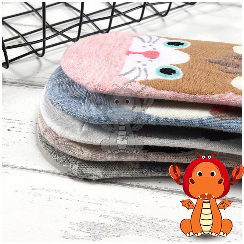 Z-054 春夏季新款襪子 日係襪子 可愛卡通動物短襪 全棉船襪 淺口防滑矽膠隱形襪女襪 船襪 唯龍購物-細節圖8