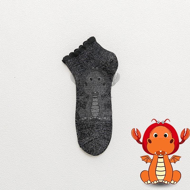 F-021 春夏新款襪子 船襪子 花邊短筒襪子 純色簡約全棉襪子 日系襪 糖果色襪子 透氣吸汗襪 唯龍購物-細節圖6