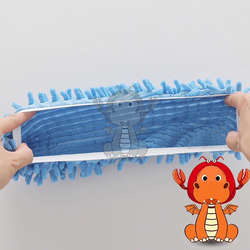 雪尼爾拖地鞋套 懶人拖地鞋套 鞋套 拖把頭 超細纖 超強吸水 可做擦地拖鞋 拖 懶人鞋拖 拖地 唯龍購物-細節圖5