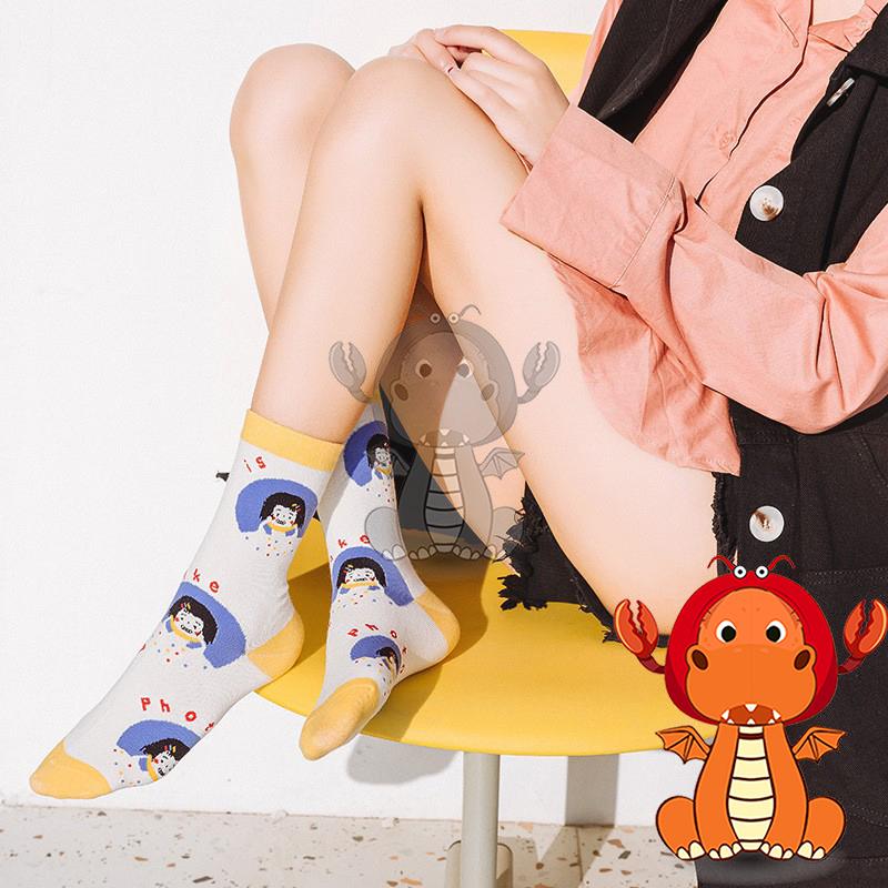 Z-032 新款襪子 個性襪子 動物卡通襪子 可愛襪子 長筒棉襪 創意女襪子 唯龍購物-細節圖2