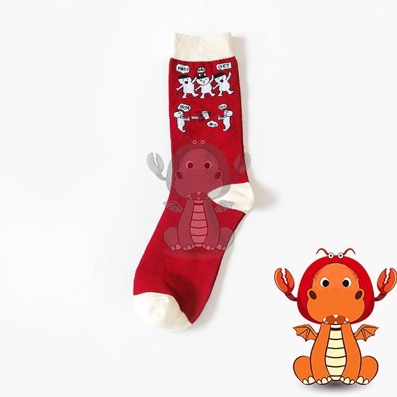 Z-032 新款襪子 個性襪子 動物卡通襪子 可愛襪子 長筒棉襪 創意女襪子 唯龍購物-細節圖4