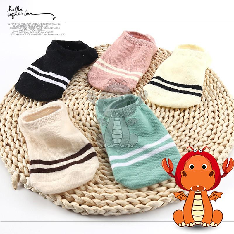 F-002 夏季新款襪子 休閒襪子 兩條槓純色隱形襪 淺口防滑襪子 矽膠女襪 舒適吸汗棉襪子 唯龍購物-細節圖2