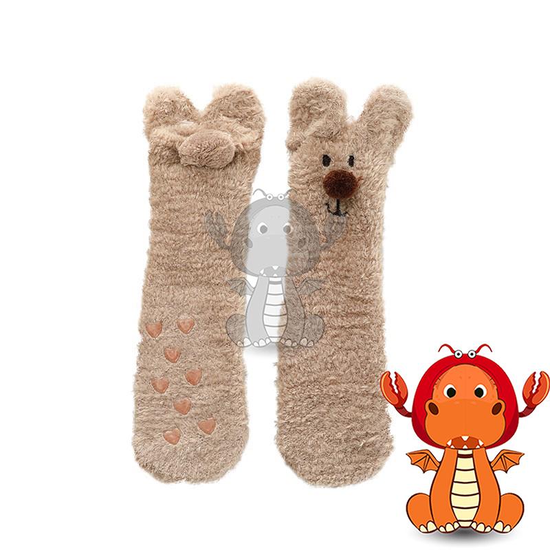 J443 冬季保暖襪子 立體動物女襪 兒童襪子 可愛卡通圖案親子襪 甜美內搭襪子 唯龍購物-細節圖4