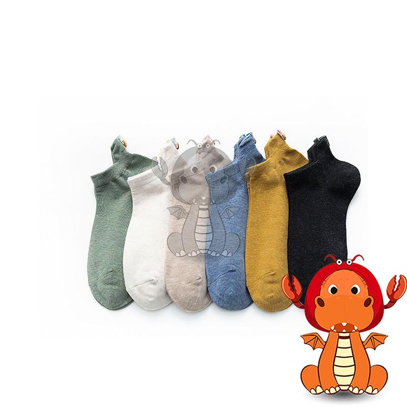 J479 春秋季新款薄款女襪 簡約日系襪子 百搭鈕扣襪子 純色短襪 女襪 唯龍購物-細節圖3