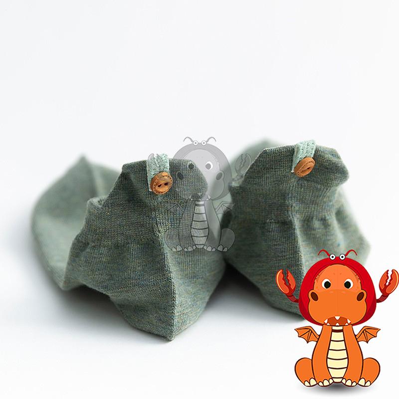 J479 春秋季新款薄款女襪 簡約日系襪子 百搭鈕扣襪子 純色短襪 女襪 唯龍購物-細節圖6