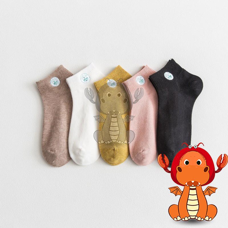 女F-023 女款襪子 春夏季刺繡襪子 幸運草襪子 三葉草船襪 淺口低幫學生襪子 全棉透氣女士短襪 唯龍購物-細節圖3