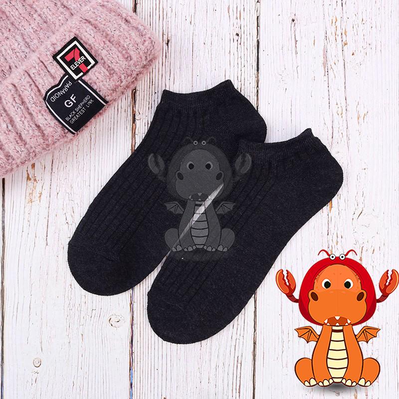 J497 秋季襪子 新款豎條襪子 全棉男士船襪 復古襪子 透氣吸汗純色短襪子 唯龍購物-細節圖7