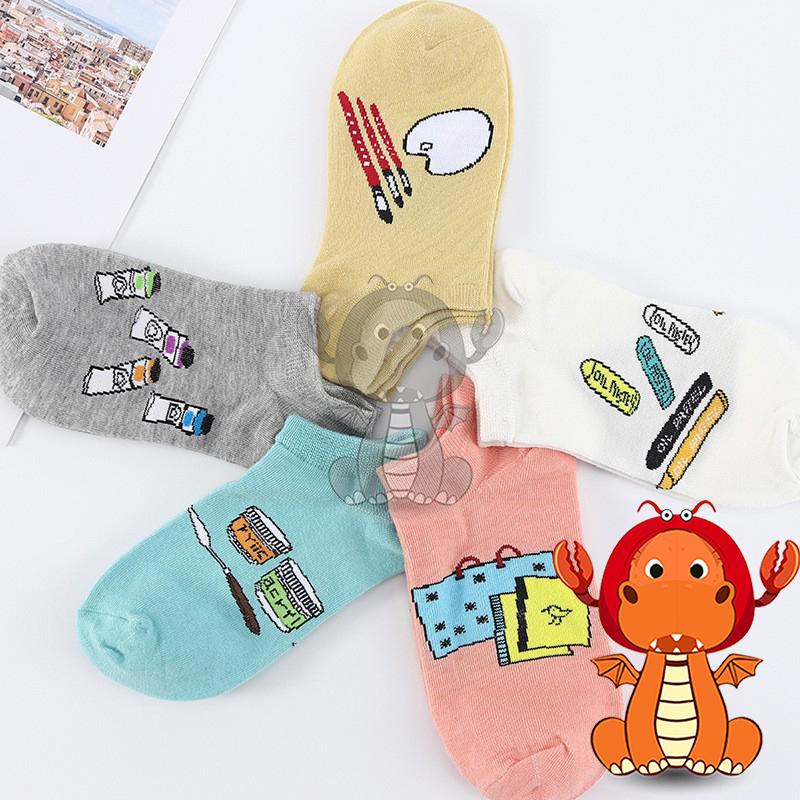Z-019 春夏新款襪子 可愛日系襪子 卡通襪子 小圖案船襪 女士船襪 輕柔透氣薄款襪 透氣棉襪 唯龍購物-細節圖2