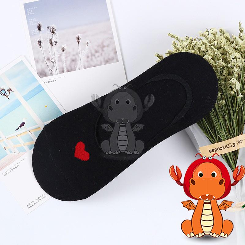 J427 新款襪子 女士全棉愛心隱形襪 淺口女襪矽膠短襪 船襪 唯龍購物-細節圖6