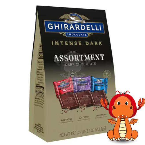 Ghirardelli 黑巧克力 綜合巧克力 整包 543.1克 黑巧克力 好事多巧克力 獨立包裝巧克力