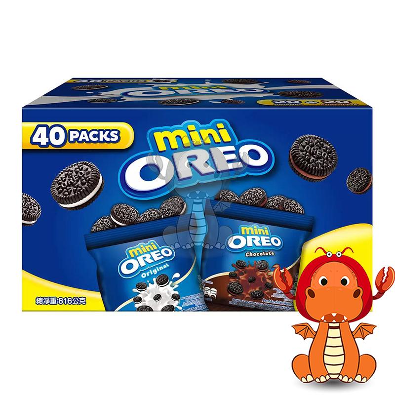 OREO mini 迷你 整盒 816公克 X 40入 OREO迷你餅乾 奧利歐 迷你OREO 迷你奧利奧 唯龍購物-細節圖3