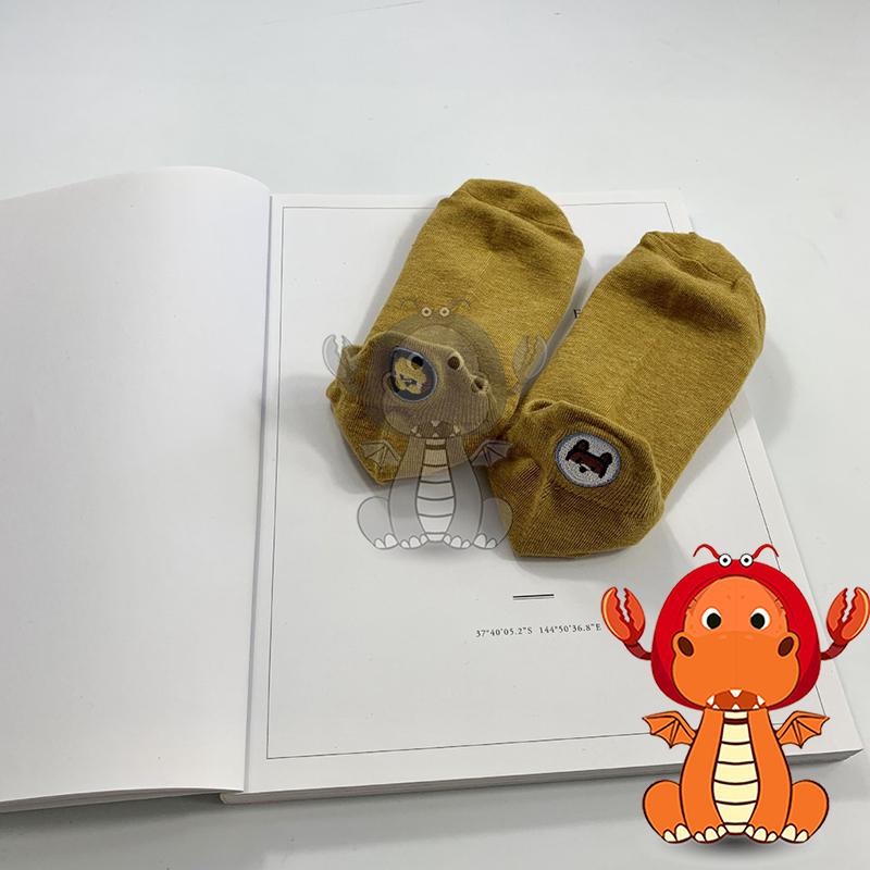 Z-039 女款襪子 夏季船襪 薄款襪子 船襪 透氣吸汗襪子 休閑棉襪子 刺繡狗頭襪子 淺口短襪 唯龍購物-細節圖8