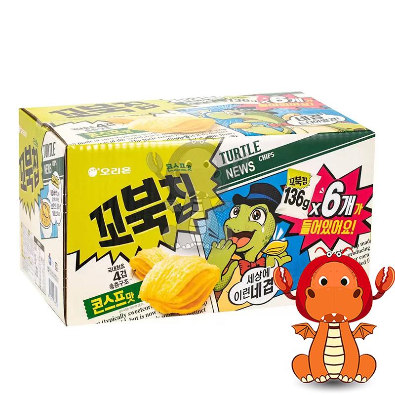 好市多 好麗友烏龜玉米脆片 整箱 136公克 X 6包 唯龍購物-細節圖4