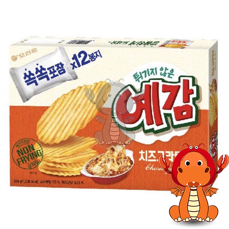 韓國 orion 好麗友 預感香烤洋芋片 12入 洋芋片 烤洋芋片 非油炸烘烤 原味 起司 洋蔥-細節圖2