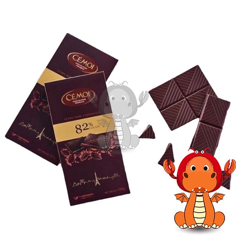 Cemoi 82% 黑巧克力 100g X 6入 dark chocolate 好市多黑巧克力 好市多巧克力 唯龍購物-細節圖2