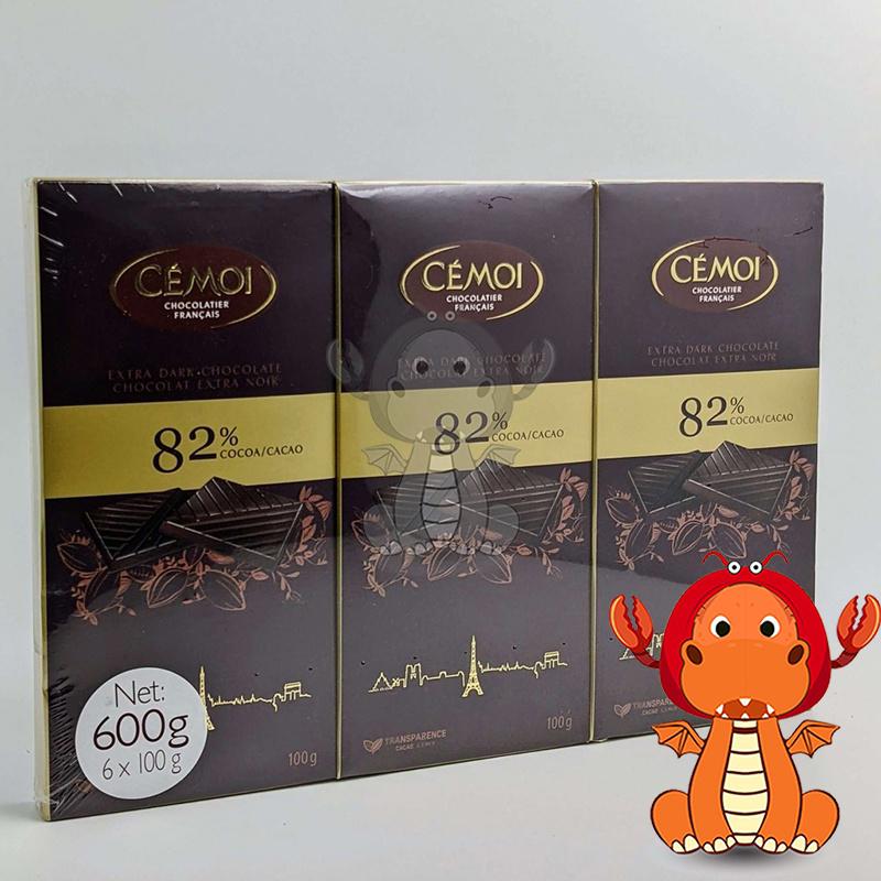 Cemoi 82% 黑巧克力 100g X 6入 dark chocolate 好市多黑巧克力 好市多巧克力 唯龍購物-細節圖6