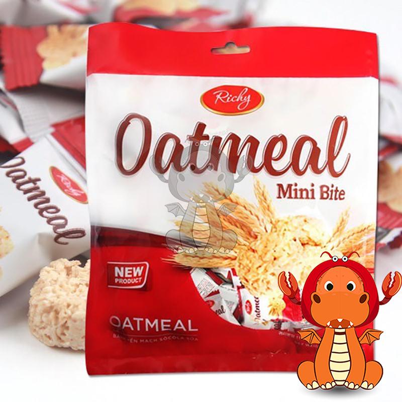 Richy 迷你燕麥酥 迷你燕麥餅乾 一口燕麥餅 oatmeal 燕麥餅 燕麥糖 燕麥餅 韓國進口-細節圖2