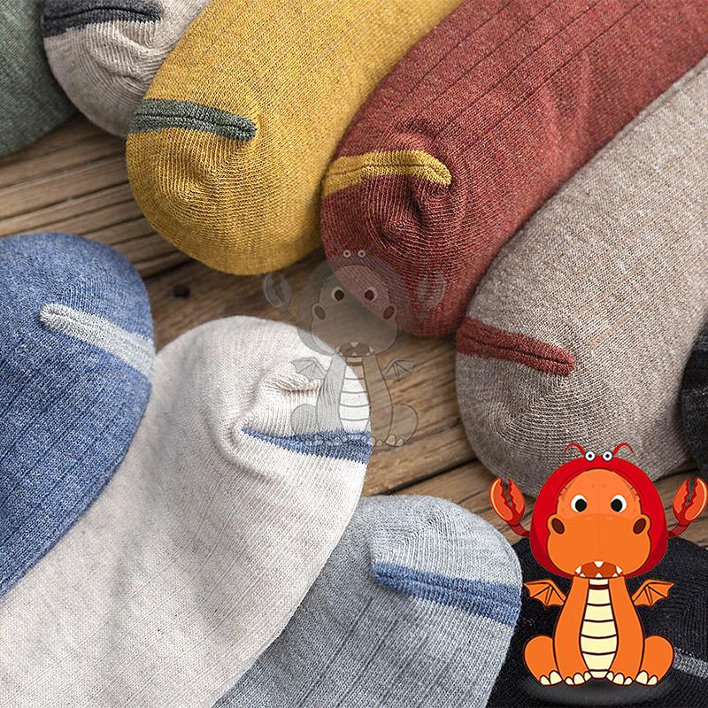 J113 春秋款襪子 全棉百搭中筒襪 純色豎條中筒襪 吸汗透氣男襪 唯龍購物-細節圖4