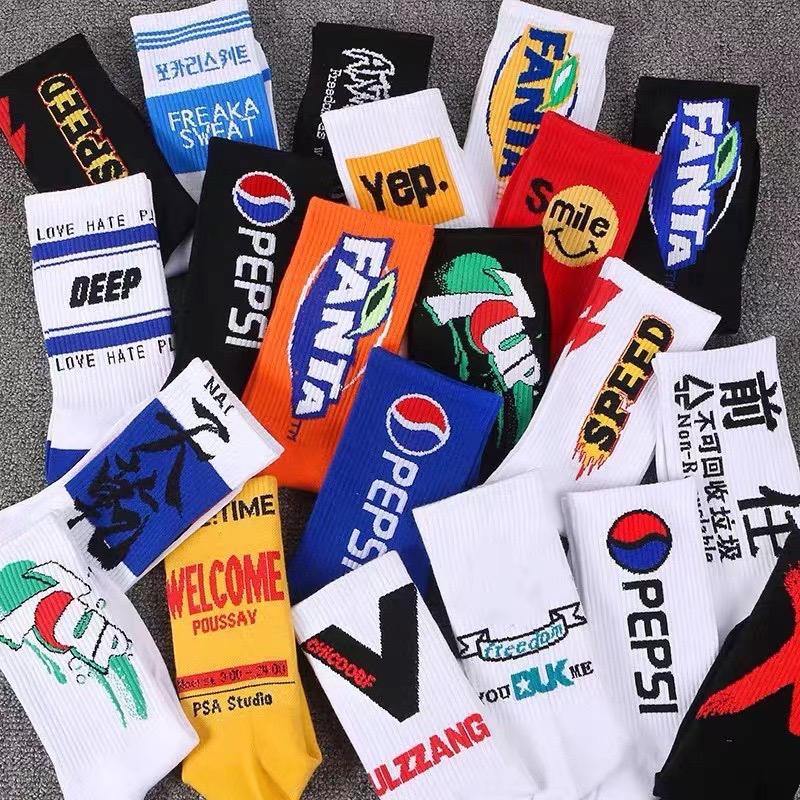 【免運 電子發票】 潮襪 襪子百款ins襪 中筒襪 長筒襪 高筒襪 長襪 情侶襪 運動襪 韓國襪 男襪 女襪 潮牌-細節圖2