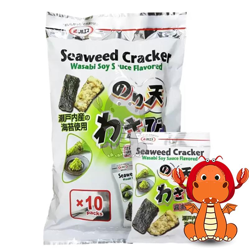 Maruesu 芥末醬油海苔天婦羅 芥末海苔 海苔脆片 海苔餅乾 芥末醬油海苔-細節圖2