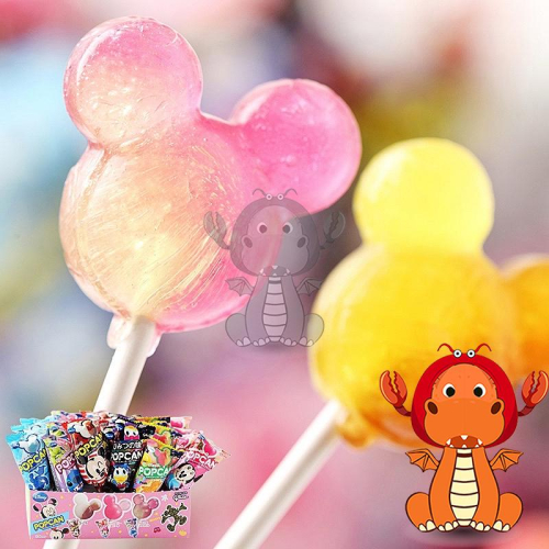 日本 固力果 Glico 迪士尼 棒棒糖 米奇棒棒糖 綜合 水果 飲料 果汁 水果口味棒棒糖