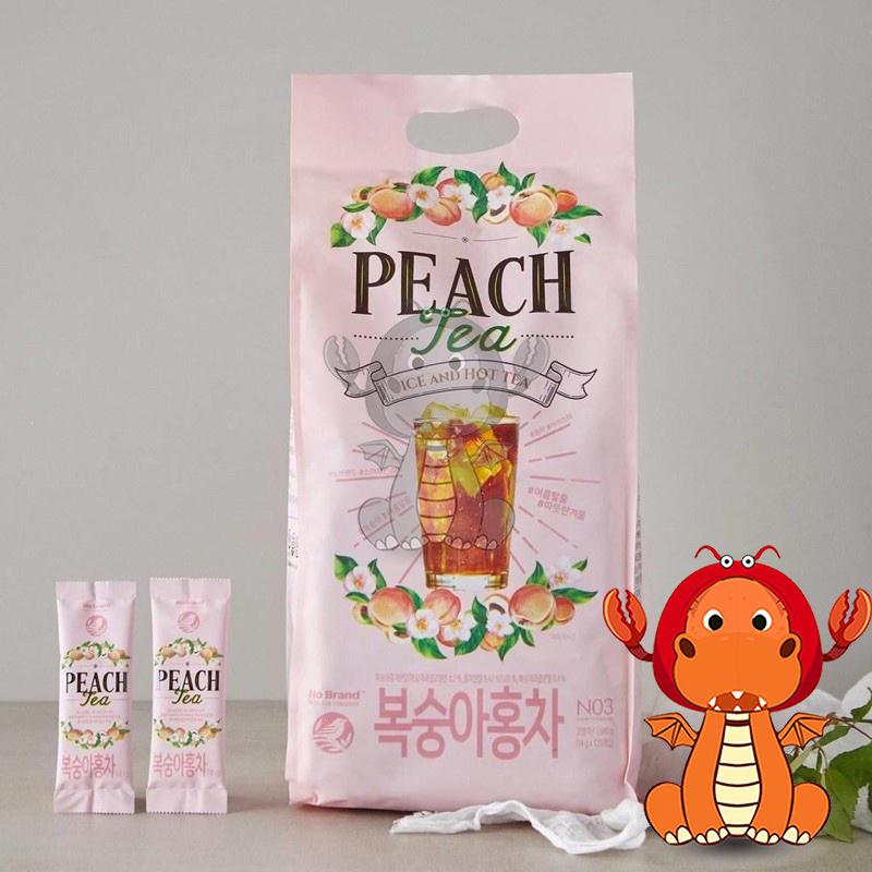 韓國 No brand 蜜桃茶 水果茶 檸檬茶 沖泡飲 檸檬紅茶 水蜜桃紅茶 下午茶 韓國飲料 唯龍購物-細節圖6