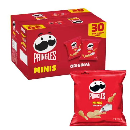 Pringles Minis 19公克 X 30入 品客洋芋片 MINIS 原味口味 洋芋片 好市多洋芋片 唯龍購物