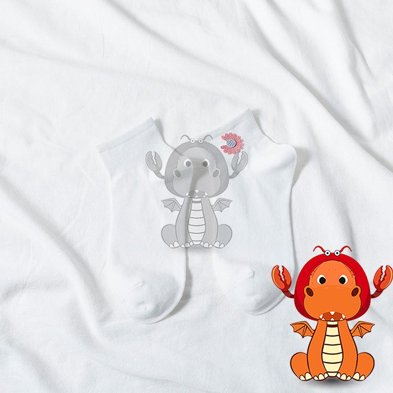 J397 夏季爆款襪子 網紅同款襪子 清新刺繡小雛菊襪子 淺口短襪 女夏天薄款襪子 純色船襪 唯龍購物-細節圖4