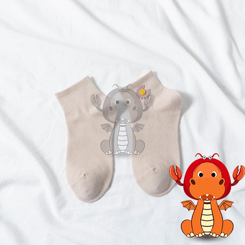 J397 夏季爆款襪子 網紅同款襪子 清新刺繡小雛菊襪子 淺口短襪 女夏天薄款襪子 純色船襪 唯龍購物-細節圖5