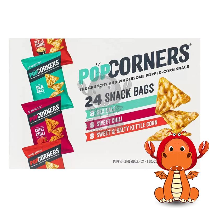 爆米花脆片 Popcorners 爆米花脆片多寶箱 整箱 28gX24包入 爆米花 好市多 唯龍購物-細節圖2