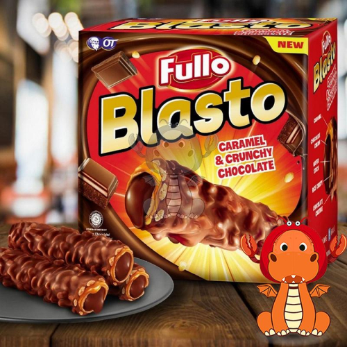 印尼 Fullo Blasto 大魔法爆漿巧克力 巧克力棒 大魔法巧克力 爆漿巧克力棒 香脆米餅 威化捲