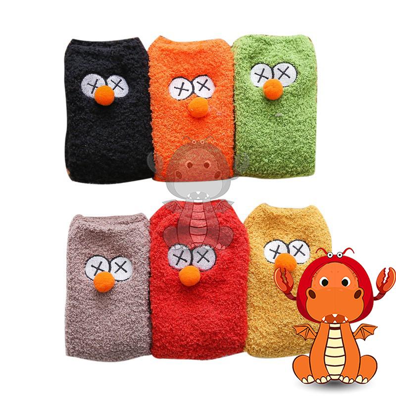 J-01 冬季珊瑚絨襪子 卡通圖案襪子 kaws街頭風芝麻街女襪 唯龍購物-細節圖9