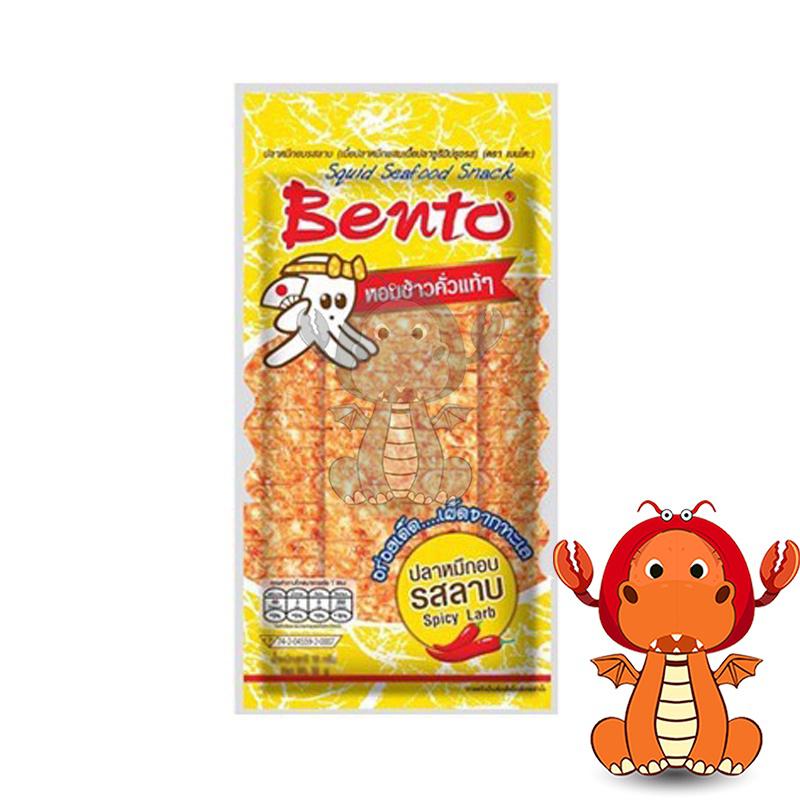 泰國 Bento 魷魚片 12入 超味魷魚片 泰國魷魚片 麻辣 魷魚 蒜辣 香辣 魷魚絲 點心-細節圖3