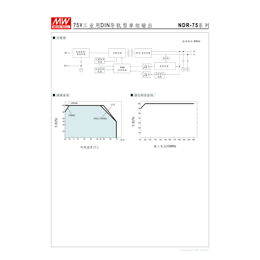 明緯原裝公司貨 [NDR-75-24] MW MEANWELL 驅動器 變壓器 含稅 開發票-細節圖4