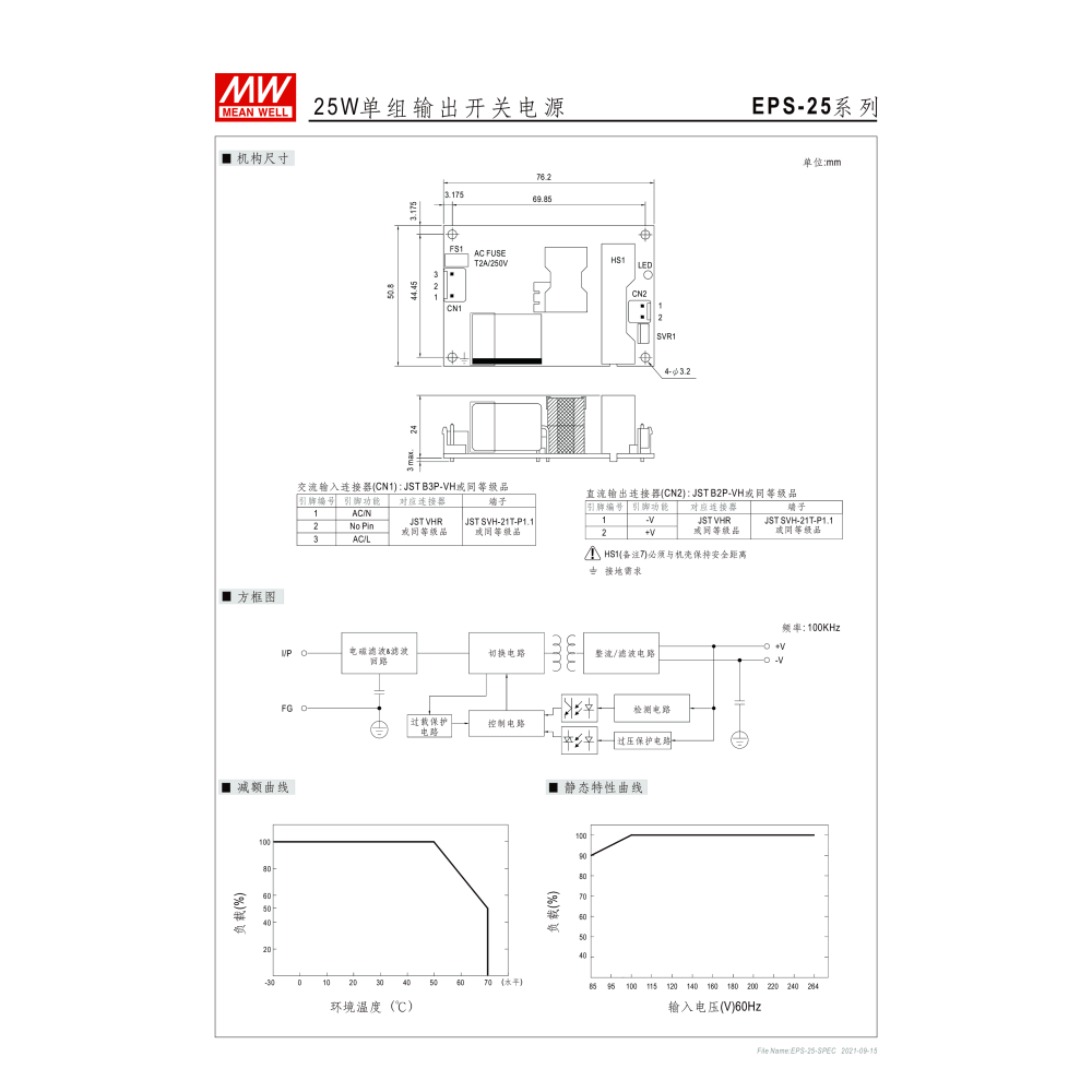 明緯原裝公司貨 EPS-25-12 MW MEANWELL 電源供應器 含稅 開發票-細節圖3