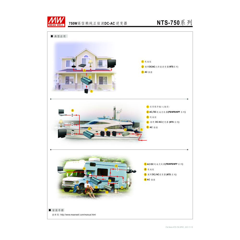 明緯原裝公司 NTS-750-112US MW   MEANWELL  DC-AC逆變器 含稅 開發票-細節圖9