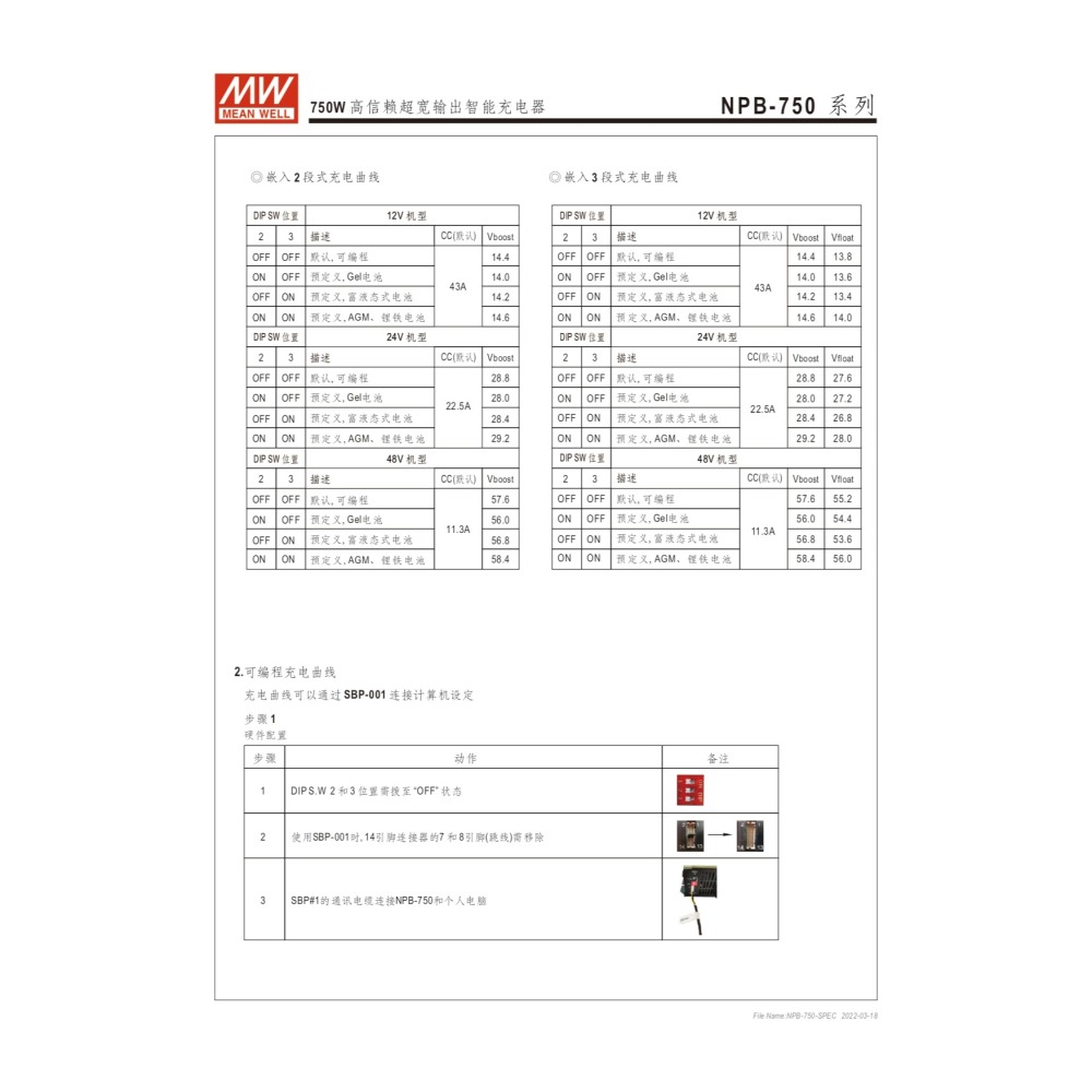 明緯原裝公司貨 NPB-750-12 MW 智能偵測充電器-細節圖6